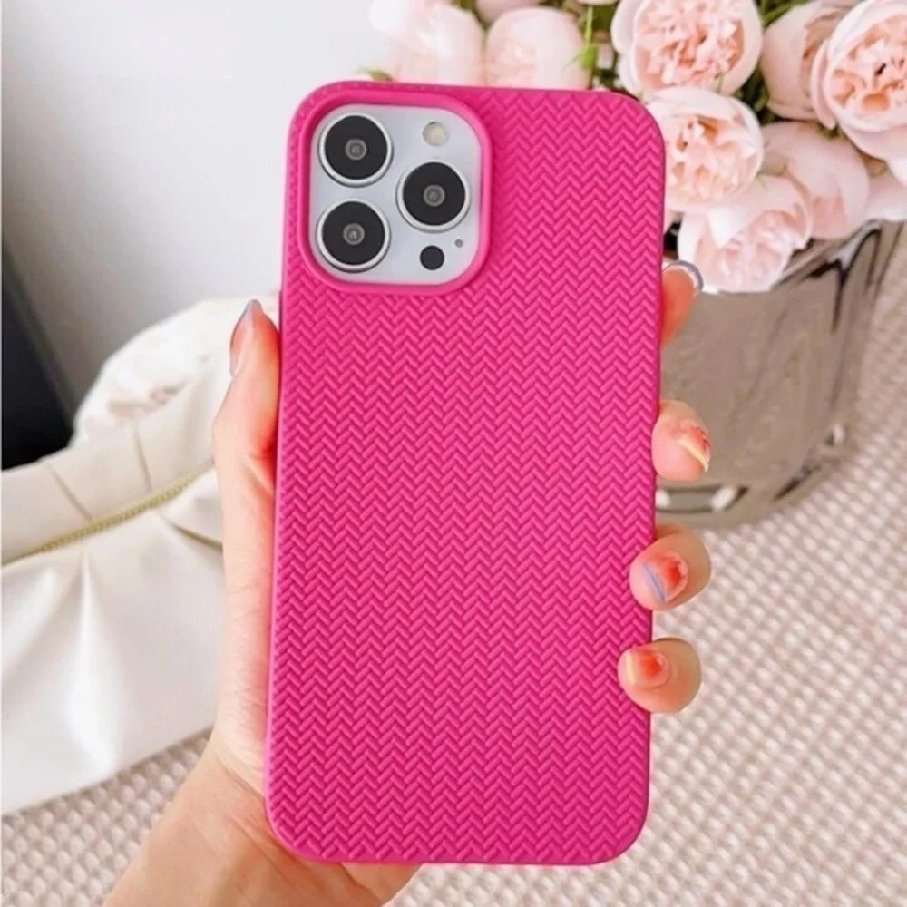 ⚠️Clearance🫧iPhone 12 Pro/Pro Max 2pcs Cute Textured iPhone Cases - Picture 3 of 4